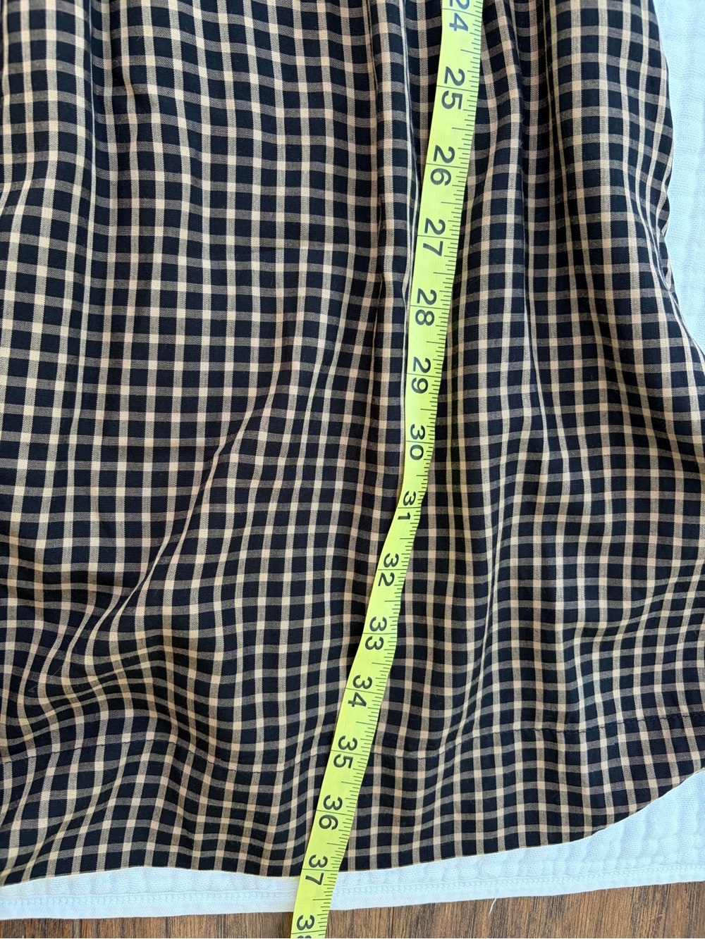 J Jill Mixed Media Midi Dress Black Camel Check Long Sleeve NWT Medium - Picture 8 of 9